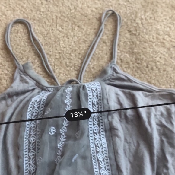 Aerie grey tribal print boho tank top - Picture 3 of 4